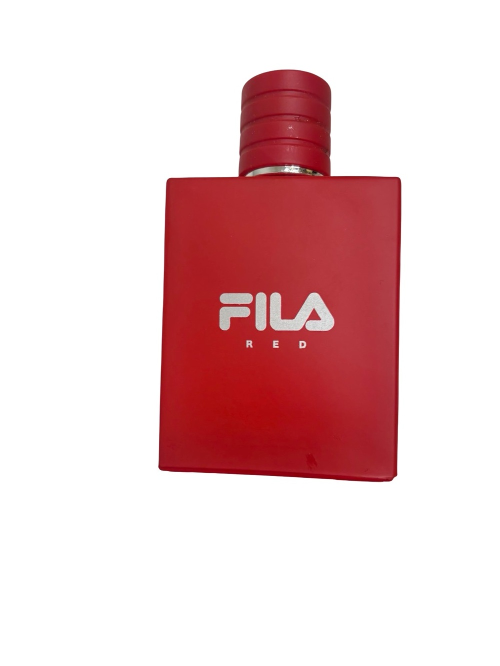 Fila Red Men's Cologne Bottle with White Logo